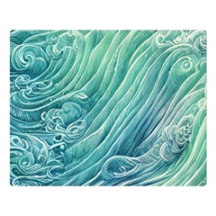 Wave Of The Ocean Premium Plush Fleece Blanket (large) by GardenOfOphir