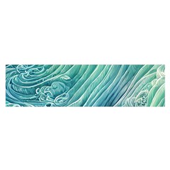 Wave Of The Ocean Oblong Satin Scarf (16  X 60 ) by GardenOfOphir