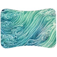 Wave Of The Ocean Velour Seat Head Rest Cushion by GardenOfOphir