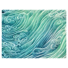 Wave Of The Ocean One Side Premium Plush Fleece Blanket (extra Small) by GardenOfOphir