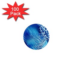 Wave Beach Iii 1  Mini Magnets (100 Pack)  by GardenOfOphir