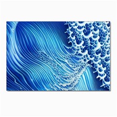 Wave Beach Iii Postcards 5  X 7  (pkg Of 10) by GardenOfOphir