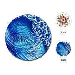 Wave Beach Iii Playing Cards Single Design (round) by GardenOfOphir