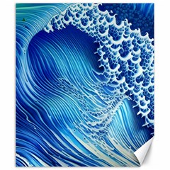 Wave Beach Iii Canvas 20  X 24  by GardenOfOphir