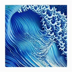 Wave Beach Iii Medium Glasses Cloth by GardenOfOphir