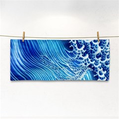 Wave Beach Iii Hand Towel by GardenOfOphir