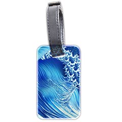 Wave Beach Iii Luggage Tag (two Sides) by GardenOfOphir