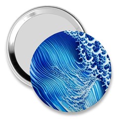 Wave Beach Iii 3  Handbag Mirrors by GardenOfOphir