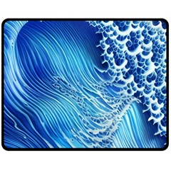 Wave Beach Iii Fleece Blanket (medium) by GardenOfOphir