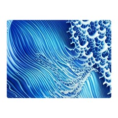 Wave Beach Iii Premium Plush Fleece Blanket (mini) by GardenOfOphir