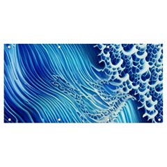 Wave Beach Iii Banner And Sign 8  X 4  by GardenOfOphir