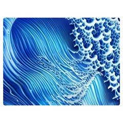 Wave Beach Iii Premium Plush Fleece Blanket (extra Small) by GardenOfOphir