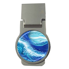 Water Waves Money Clips (round)  by GardenOfOphir