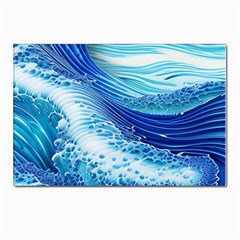 Water Waves Postcard 4 x 6  (pkg Of 10) by GardenOfOphir