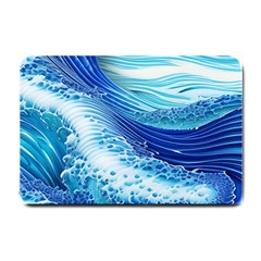 Water Waves Small Doormat by GardenOfOphir