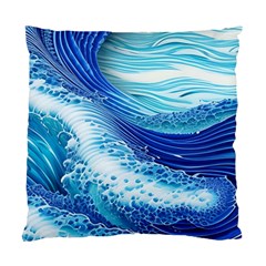 Water Waves Standard Cushion Case (two Sides) by GardenOfOphir