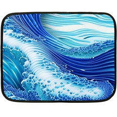 Water Waves Fleece Blanket (mini) by GardenOfOphir