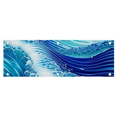 Water Waves Banner And Sign 6  X 2  by GardenOfOphir