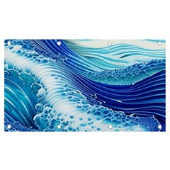 Water Waves Banner And Sign 7  X 4  by GardenOfOphir