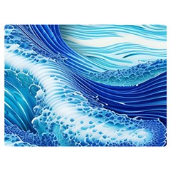 Water Waves Premium Plush Fleece Blanket (extra Small) by GardenOfOphir