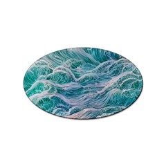 Waves Of The Ocean Ii Sticker Oval (10 Pack) by GardenOfOphir