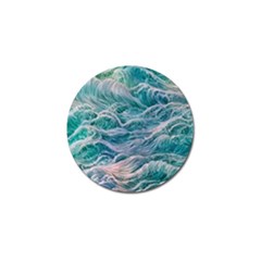 Waves Of The Ocean Ii Golf Ball Marker by GardenOfOphir