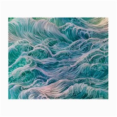 Waves Of The Ocean Ii Small Glasses Cloth (2 Sides) by GardenOfOphir