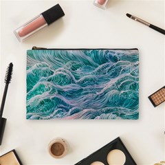 Waves Of The Ocean Ii Cosmetic Bag (medium)