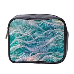 Waves Of The Ocean Ii Mini Toiletries Bag (two Sides) by GardenOfOphir