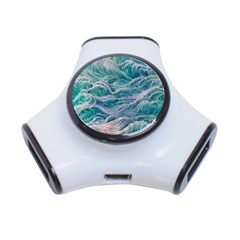 Waves Of The Ocean Ii 3-port Usb Hub by GardenOfOphir