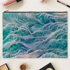 Waves Of The Ocean Ii Cosmetic Bag (xxxl) by GardenOfOphir