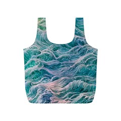 Waves Of The Ocean Ii Full Print Recycle Bag (s) by GardenOfOphir