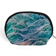 Waves Of The Ocean Ii Accessory Pouch (medium) by GardenOfOphir