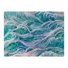 Waves Of The Ocean Ii Premium Plush Fleece Blanket (mini) by GardenOfOphir