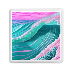 Pink Ocean Waves Memory Card Reader (square) by GardenOfOphir