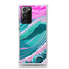 Pink Ocean Waves Samsung Galaxy Note 20 Ultra Tpu Uv Case by GardenOfOphir