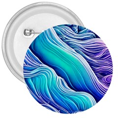 Ocean Waves In Pastel Tones 3  Buttons by GardenOfOphir