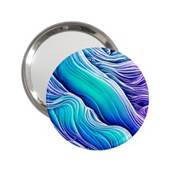 Ocean Waves In Pastel Tones 2 25  Handbag Mirrors by GardenOfOphir