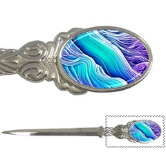 Ocean Waves In Pastel Tones Letter Opener by GardenOfOphir