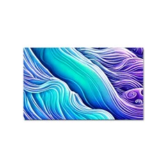 Ocean Waves In Pastel Tones Sticker Rectangular (100 Pack) by GardenOfOphir