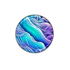 Ocean Waves In Pastel Tones Hat Clip Ball Marker (4 Pack) by GardenOfOphir