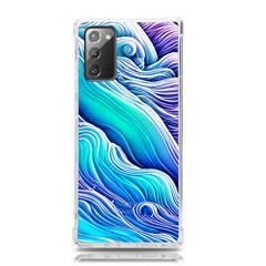 Ocean Waves In Pastel Tones Samsung Galaxy Note 20 Tpu Uv Case