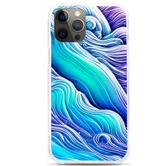 Ocean Waves In Pastel Tones Iphone 12 Pro Max Tpu Uv Print Case by GardenOfOphir