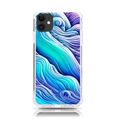 Ocean Waves In Pastel Tones Iphone 11 Tpu Uv Print Case by GardenOfOphir