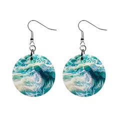 The Endless Sea Mini Button Earrings by GardenOfOphir