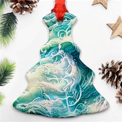 The Endless Sea Christmas Tree Ornament (two Sides) by GardenOfOphir