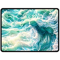 The Endless Sea Fleece Blanket (large) by GardenOfOphir