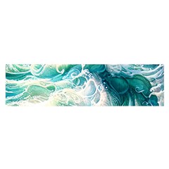 The Endless Sea Oblong Satin Scarf (16  X 60 ) by GardenOfOphir