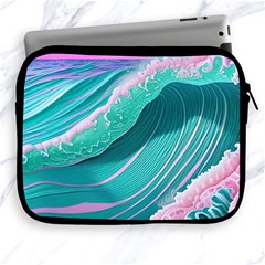 Pink Ocean Waves Apple Ipad 2/3/4 Zipper Cases by GardenOfOphir