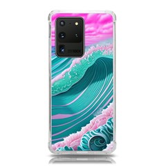 Pink Ocean Waves Samsung Galaxy S20 Ultra 6 9 Inch Tpu Uv Case